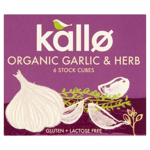 Kallo Organic Garlic & Herb Stock Cubes 