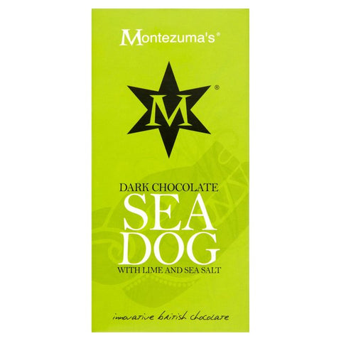 Montezuma's Dark Chocolate Sea Dog with Lime & Sea Salt