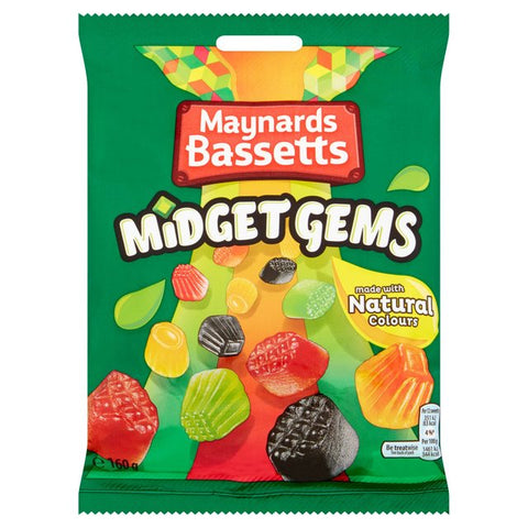 Maynards Bassetts Midget Gems Bag (165g)