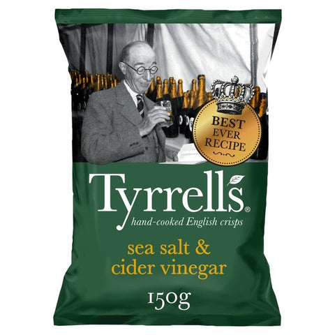 Tyrrell's Hand Cooked Crisps- Sea Salt & Cider Vinegar