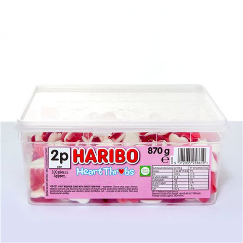 Haribo Heart Throbs Tub (870g)