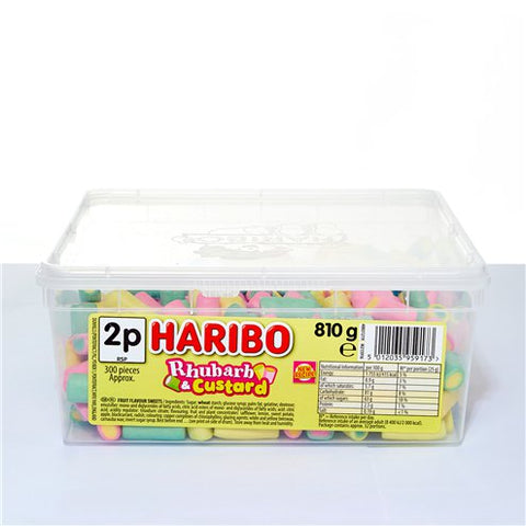 Haribo Rhubarb and Custard Tub (810g)