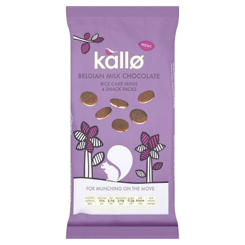 Organic Mini Rice Cakes - Belgian Milk Chocolate (4 x 21g)