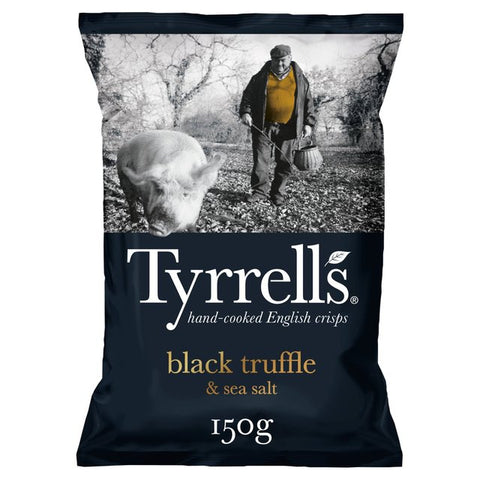 Tyrrell's Hand Cooked Crisps- Black Truffle & Sea Salt