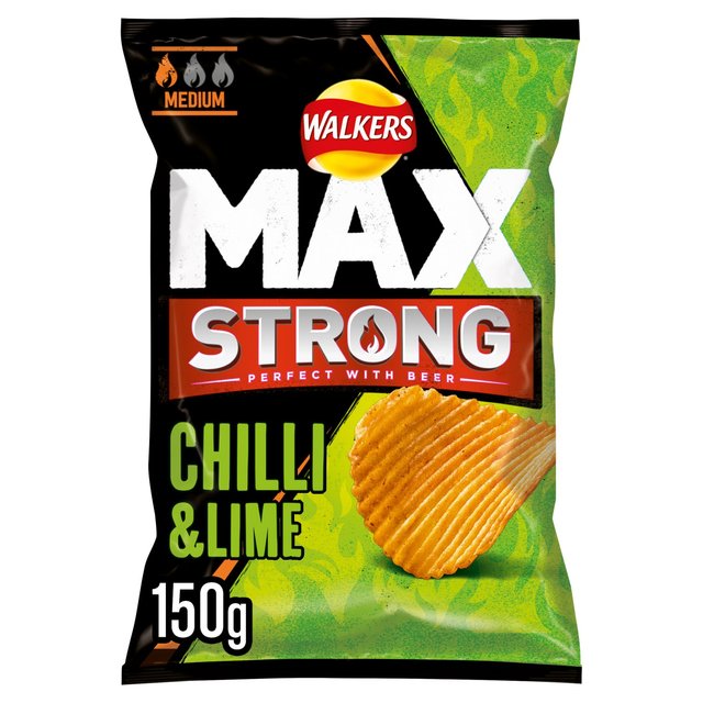 Walkers Max Strong Crisps - Chilli & Lime 