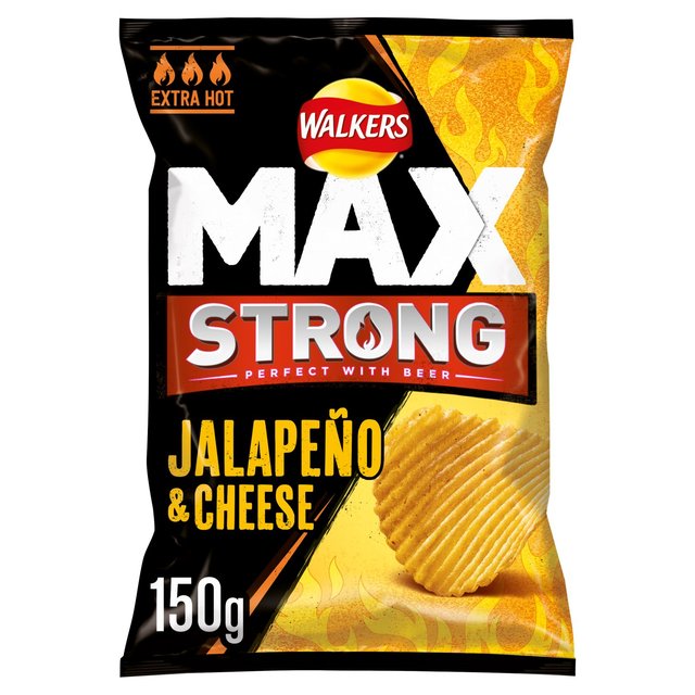 Walkers Max Strong Crisps - Jalapeno & Cheese