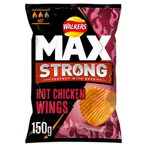 Walkers Max Strong Crisps - Hot Chicken Wings 