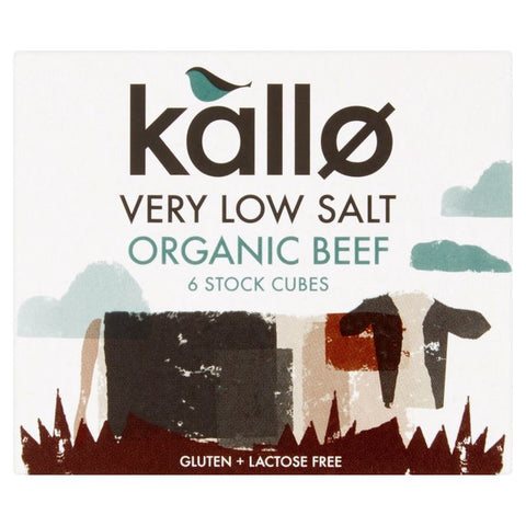 Kallo Very Low Salt Organic Beef Stock Cubes 