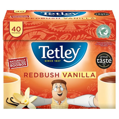 Tetley Redbush Vanilla Teabags 