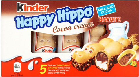 Kinder Happy Hippo Biscuits Cocoa Creme 5 pack (103.5g)