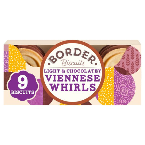 Border Biscuits - Light & Chocolatey Viennese Whirls (150g)