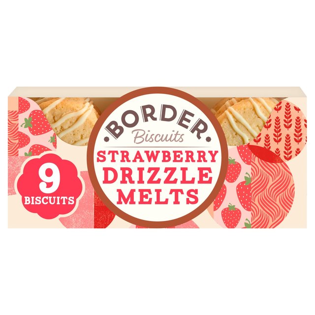 Border Biscuits - Strawberry Drizzle Melts (150g)