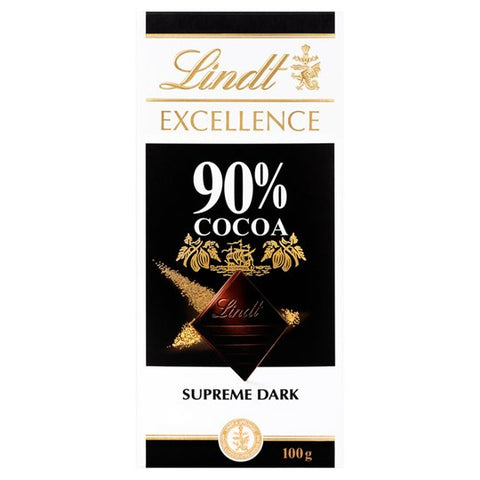 Lindt Excellence Dark Chocolate- 90% Cocoa