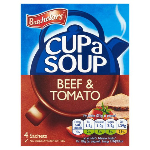 Cup A Soup Beef & Tomato (4 Sachets - 88g)