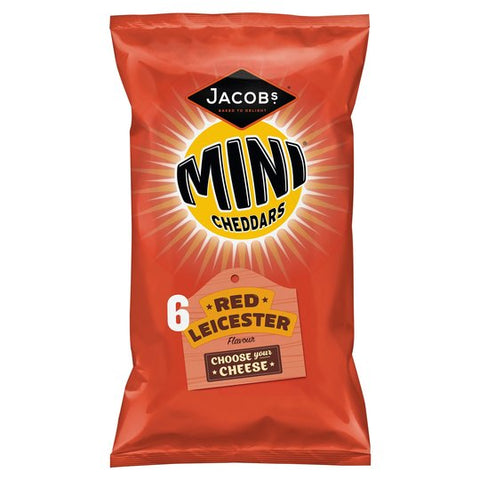 Jacob's Mini Cheddars- Red Leicester (6 x 25g)