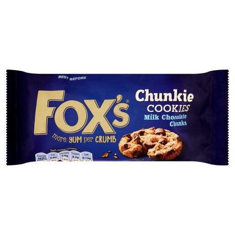 Fox's Chunkie Cookies- Milk Chocolate (180g)