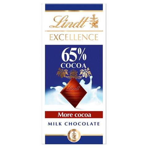 Lindt Excellence Milk Chocolate- 65% Cocoa