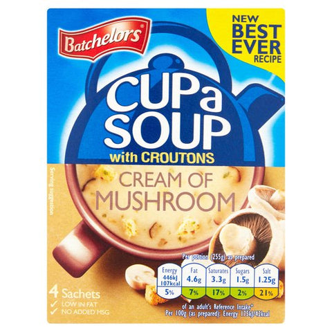 Cup A Soup with Croutons - Cream of Mushroom (4 Sachets - 99g)