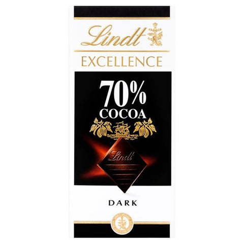 Lindt Excellence Dark Chocolate- 70% Cocoa 