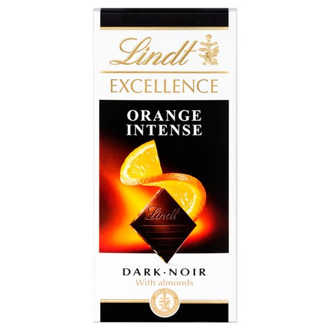 Lindt Excellence Dark Chocolate- Orange Intense 