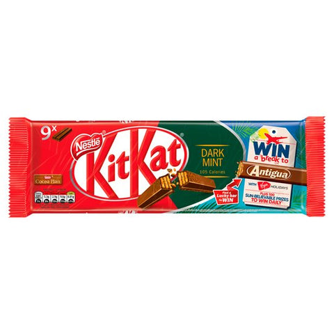 Kit Kat 2 Finger Chocolate Bars Multipack- Dark Mint (9x 20.7g)