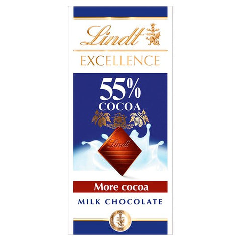 Lindt Excellence Milk Chocolate- 55% Cocoa