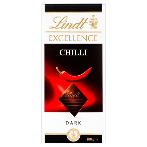 Lindt Excellence Dark Chocolate- Chilli 