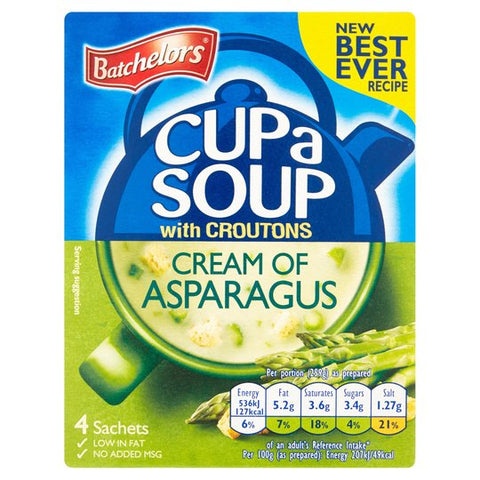 Cup A Soup with Croutons - Cream of Asparagus (4 Sachets - 117g)