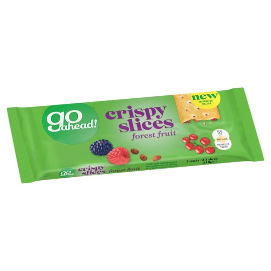 Go Ahead! Crispy Slices - Forest Fruit (5 x 43.6g)