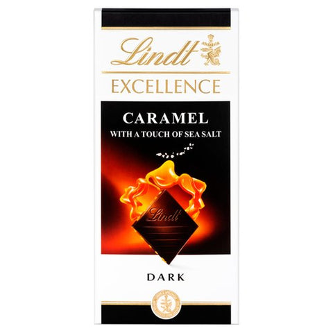 Lindt Excellence Dark Chocolate- Caramel & Sea Salt